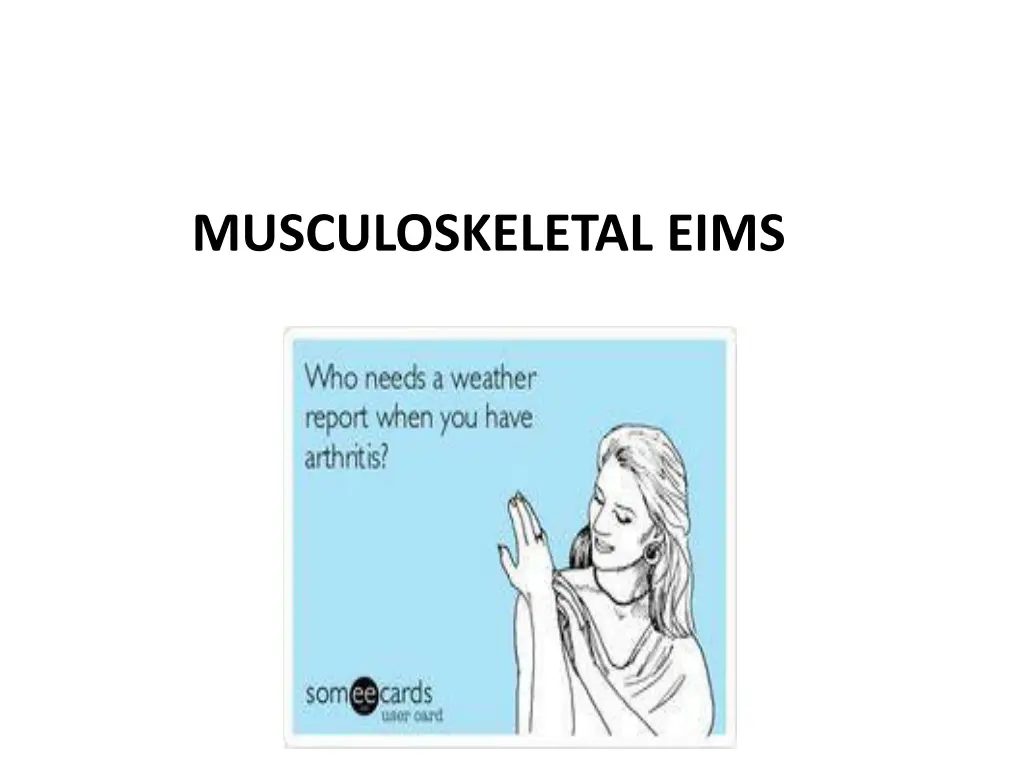 musculoskeletal eims
