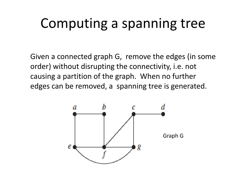 computing a spanning tree