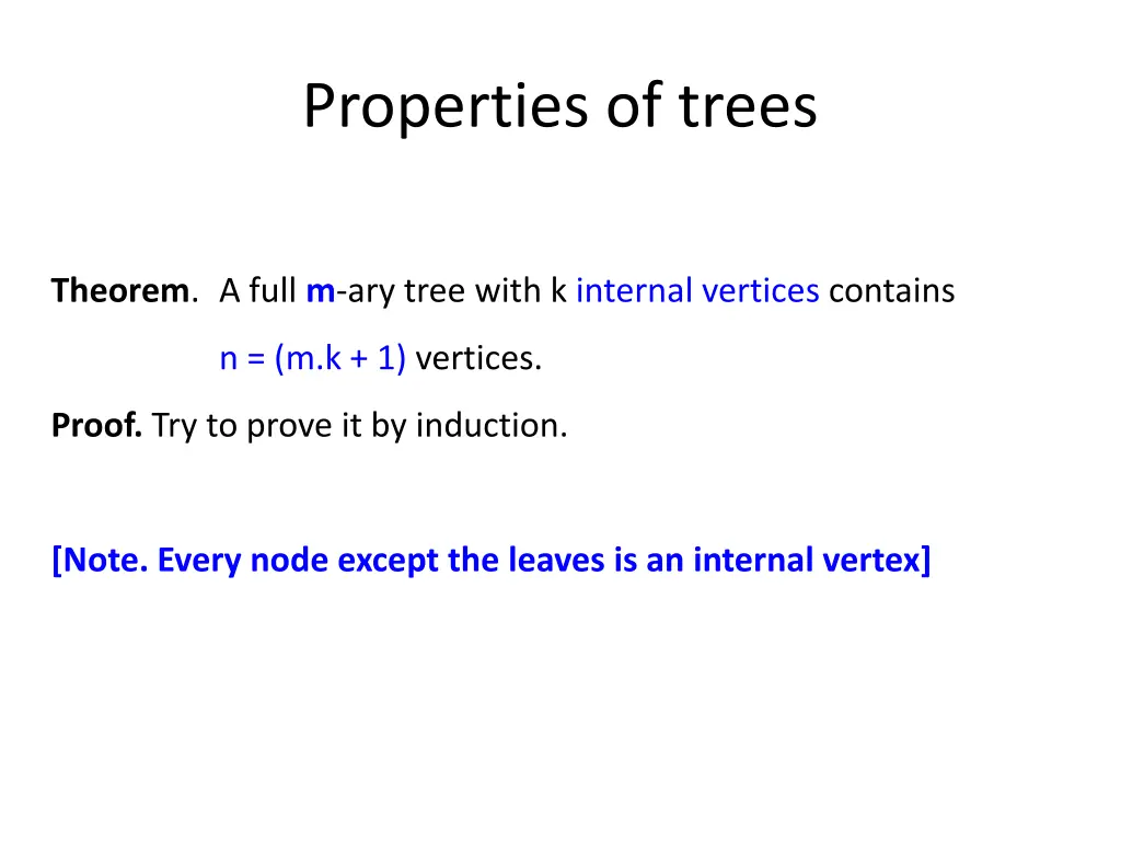 properties of trees