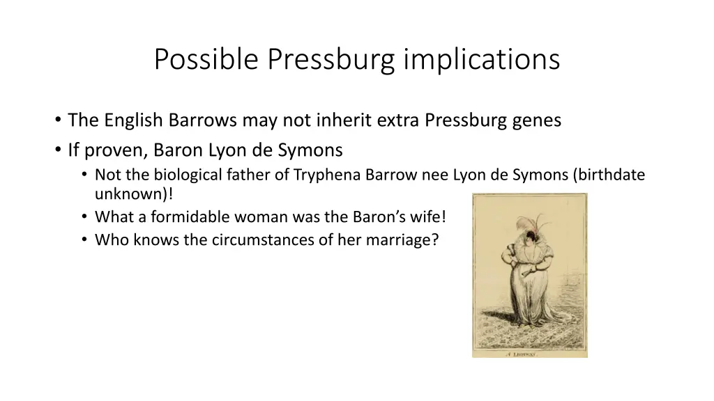 possible pressburg implications