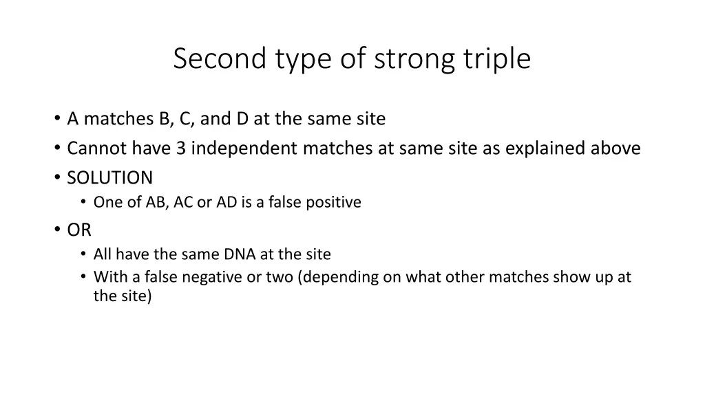 second type of strong triple