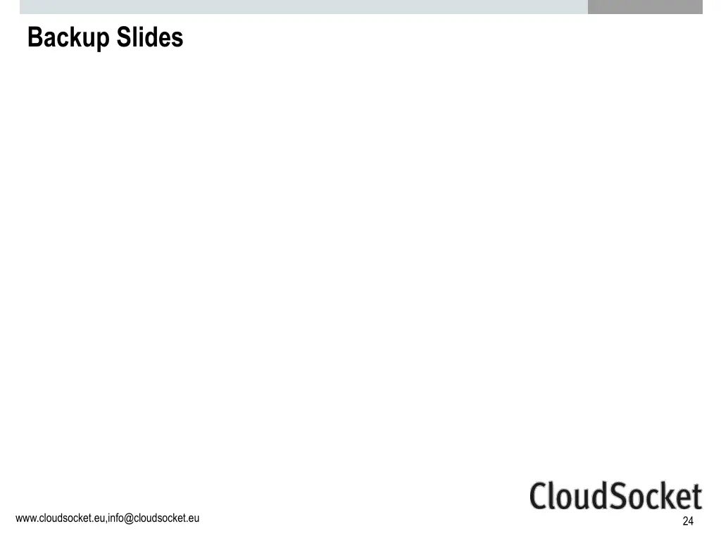 backup slides