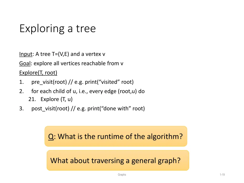 exploring a tree
