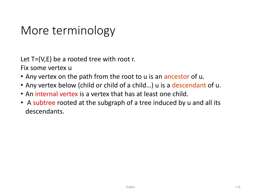 more terminology