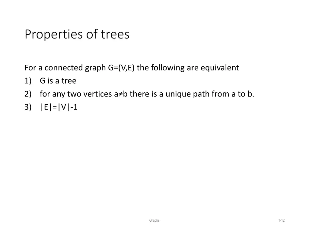 properties of trees