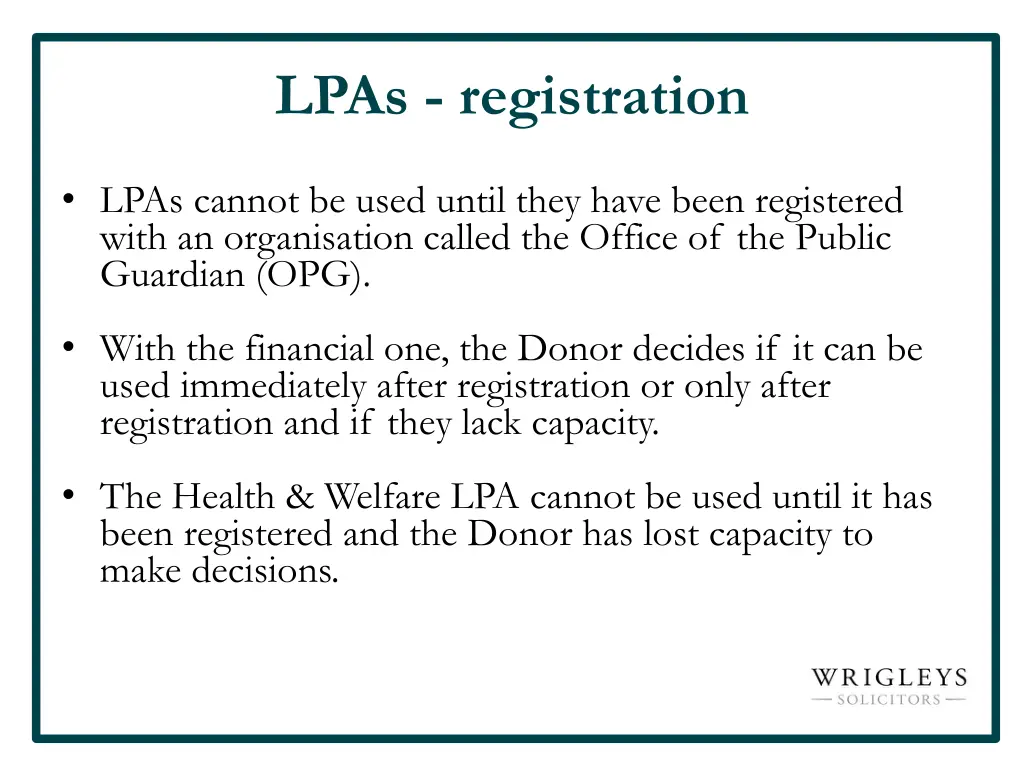 lpas registration