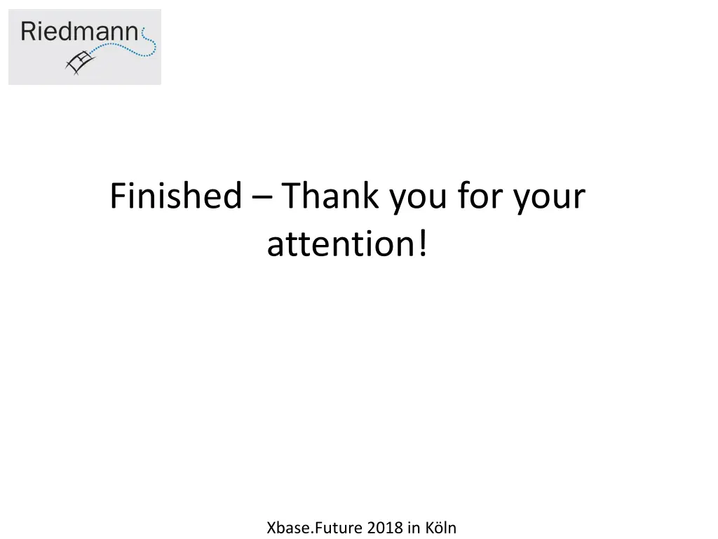 finished thank you for your attention