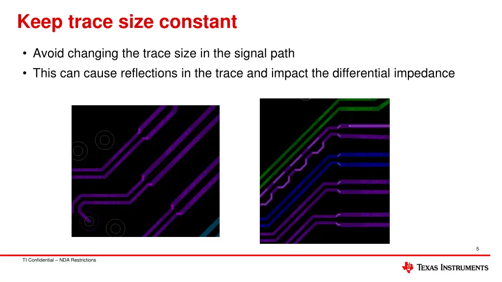 keep trace size constant