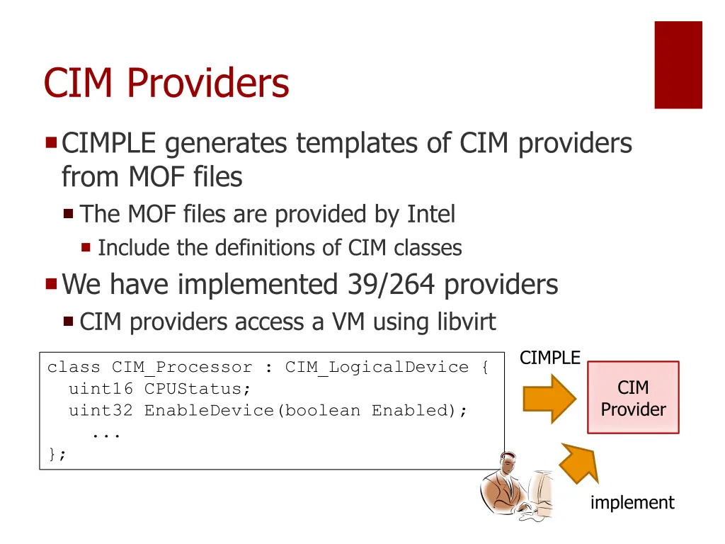 cim providers