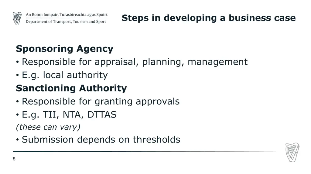 steps in developing a business case