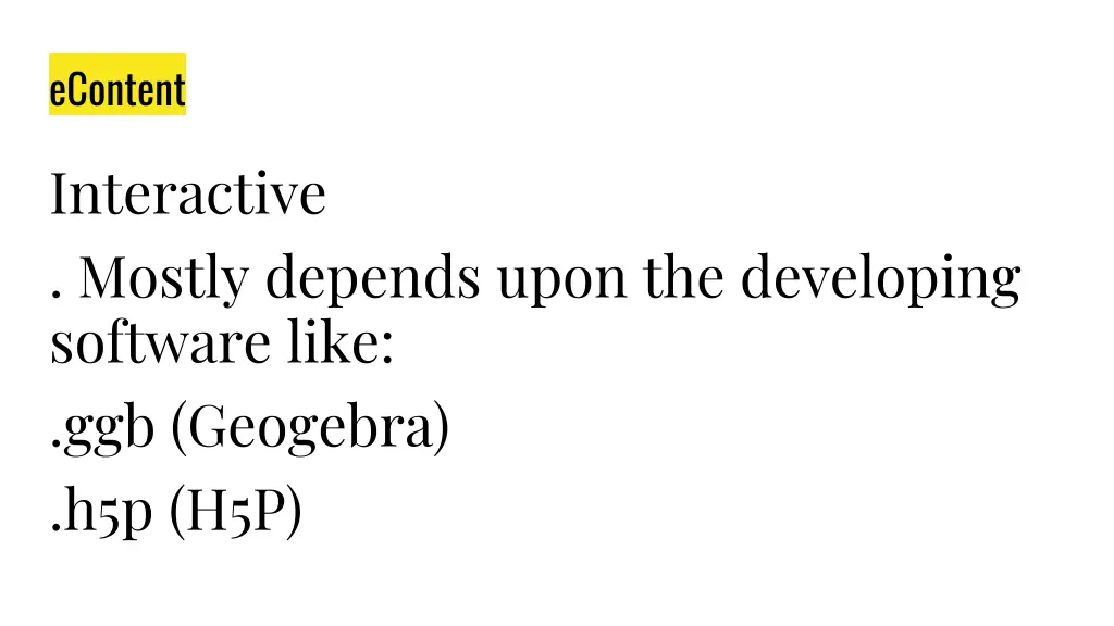 econtent 8