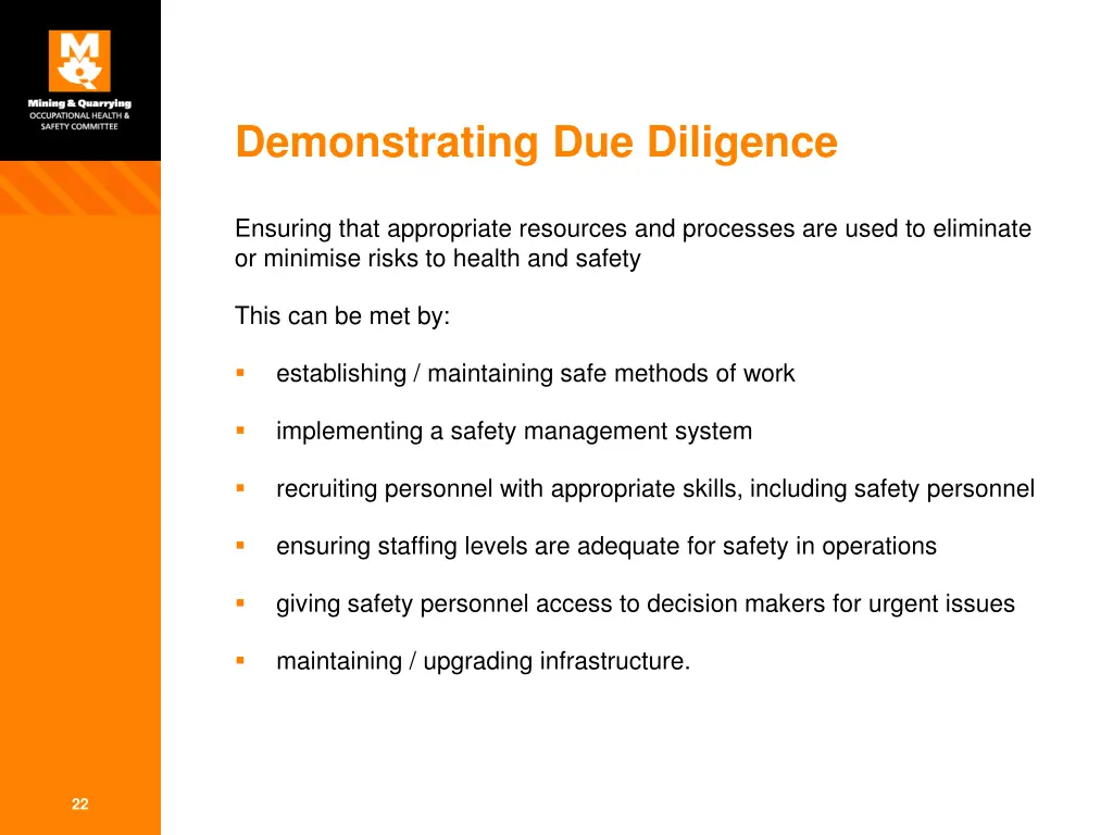 demonstrating due diligence 2
