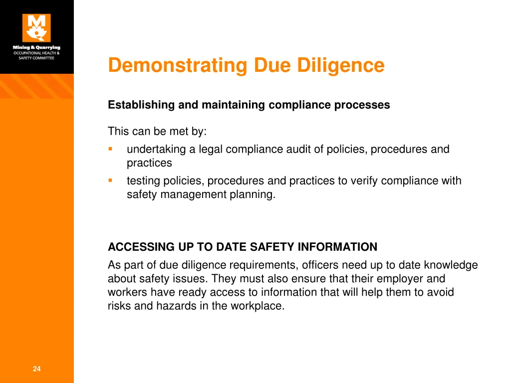 demonstrating due diligence 4