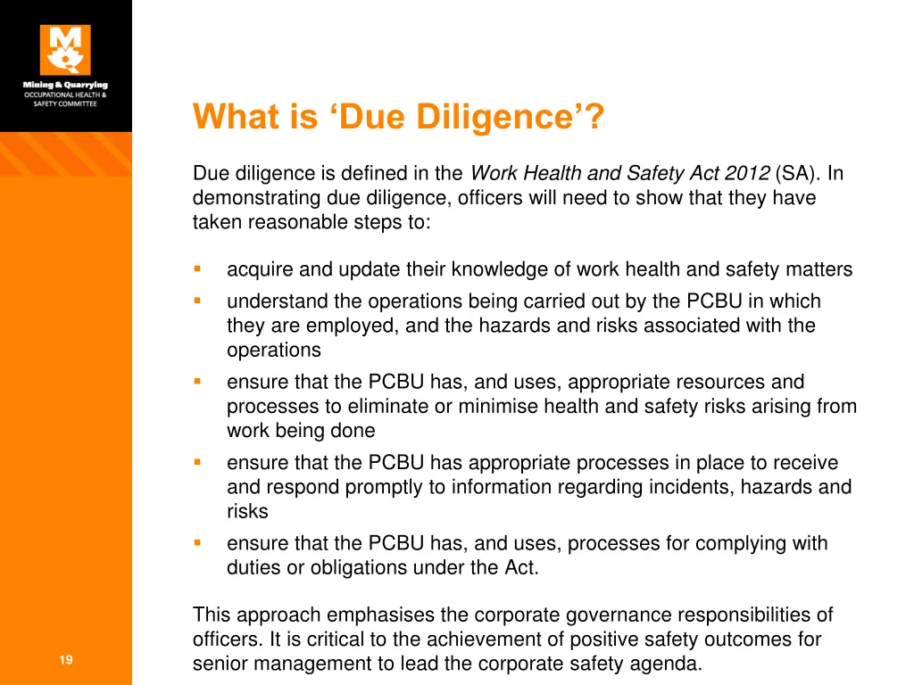 what is due diligence