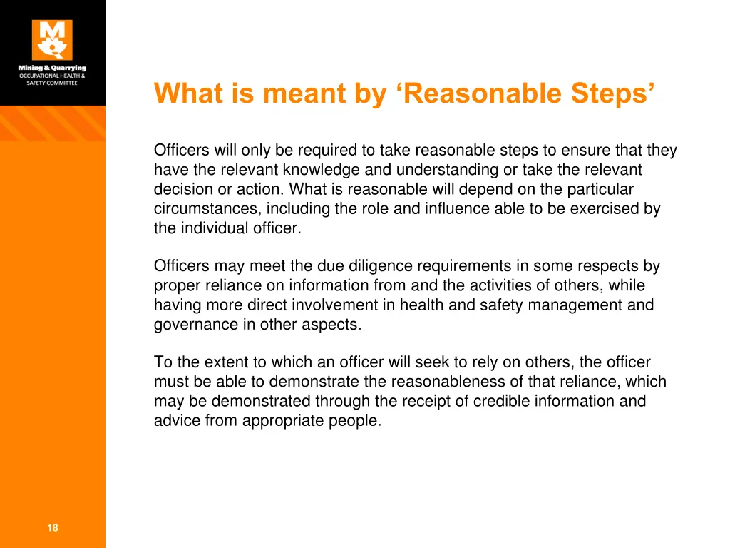 what is meant by reasonable steps