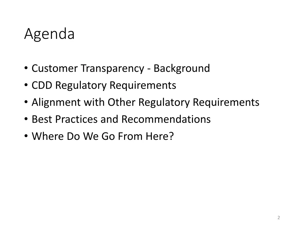 agenda