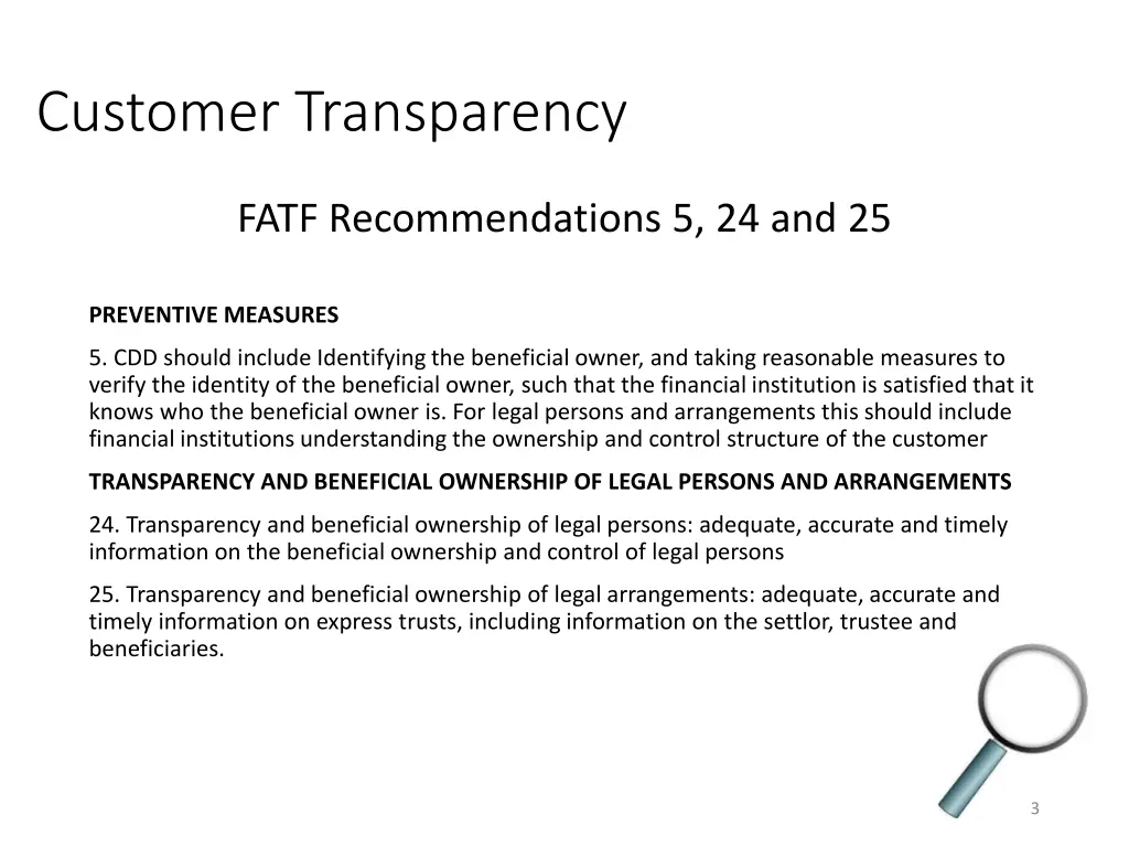 customer transparency