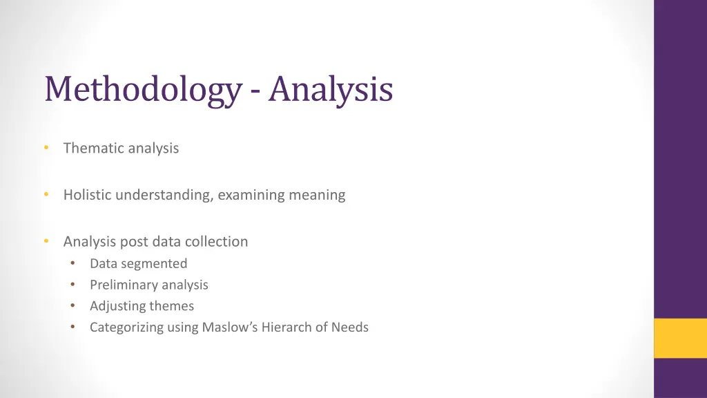 methodology analysis