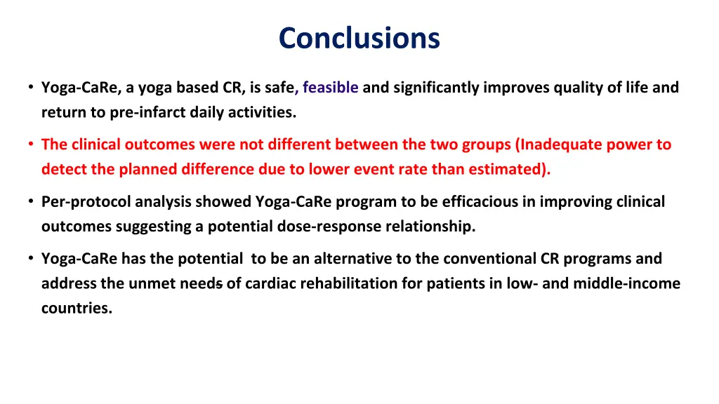 conclusions