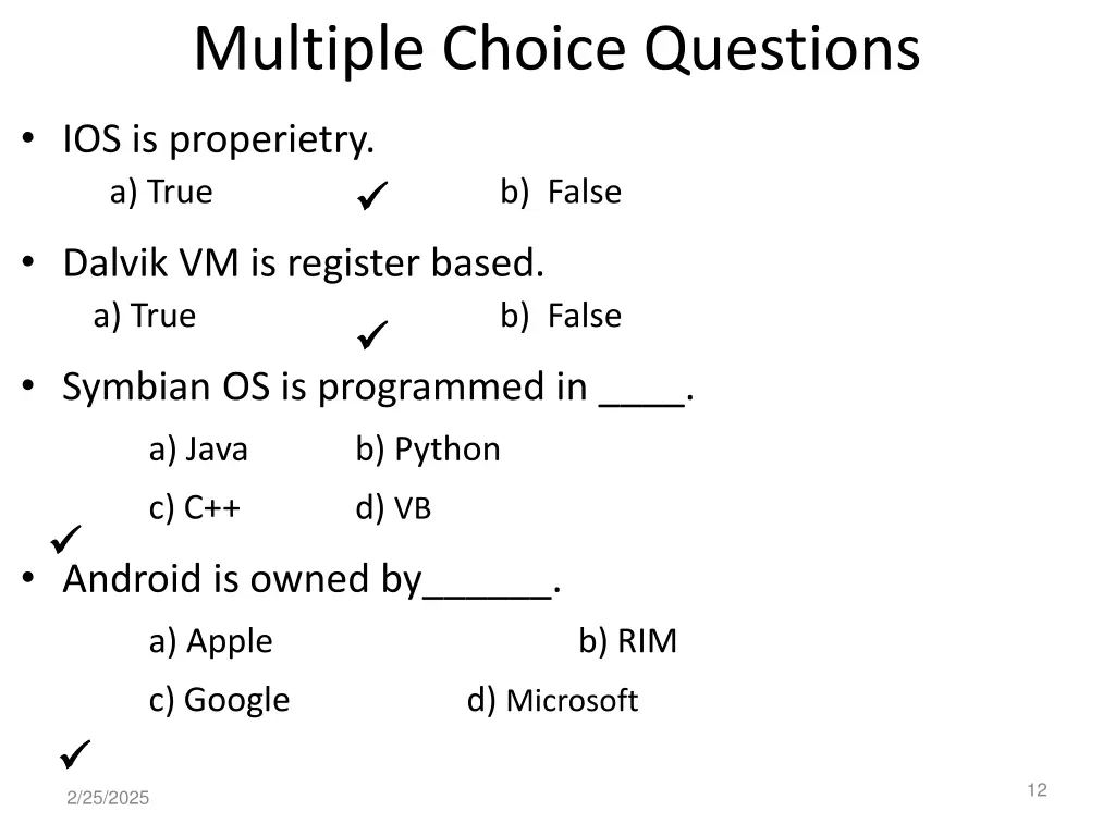 multiple choice questions 1
