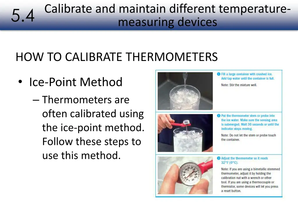calibrate and maintain different temperature 2