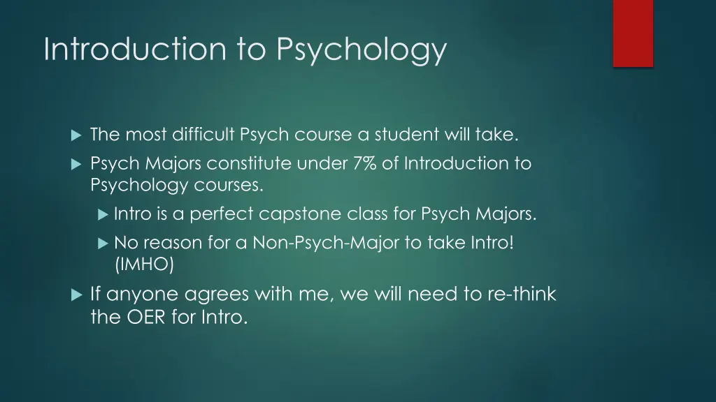 introduction to psychology