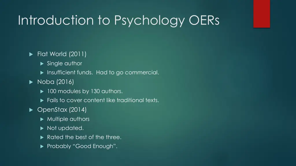 introduction to psychology oers
