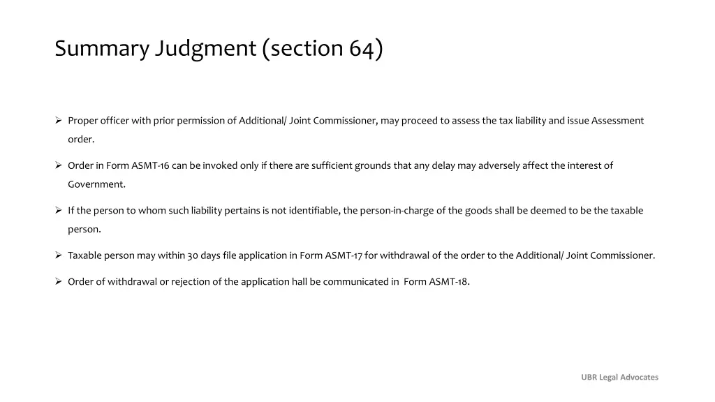 summary judgment section 64