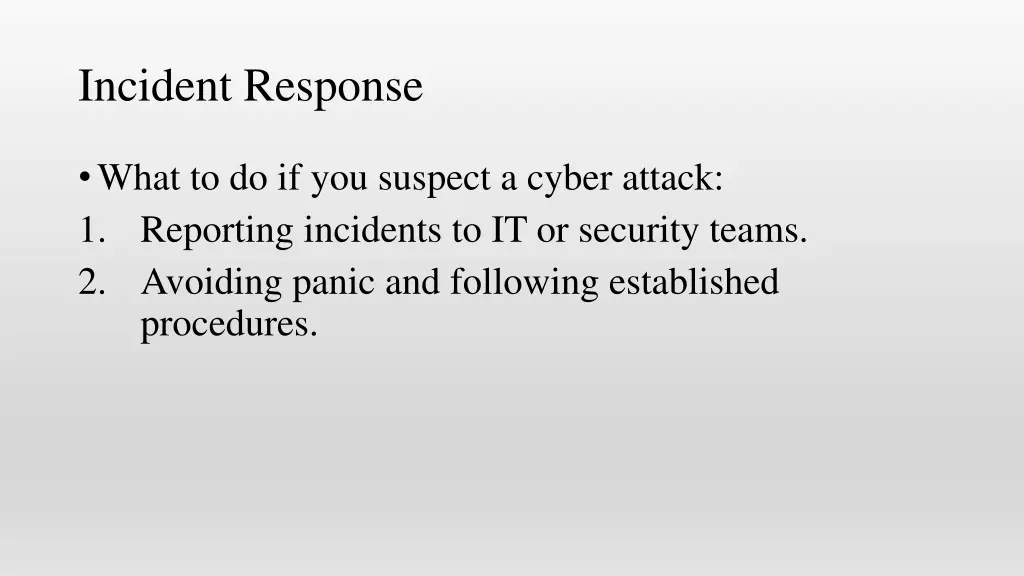 incident response