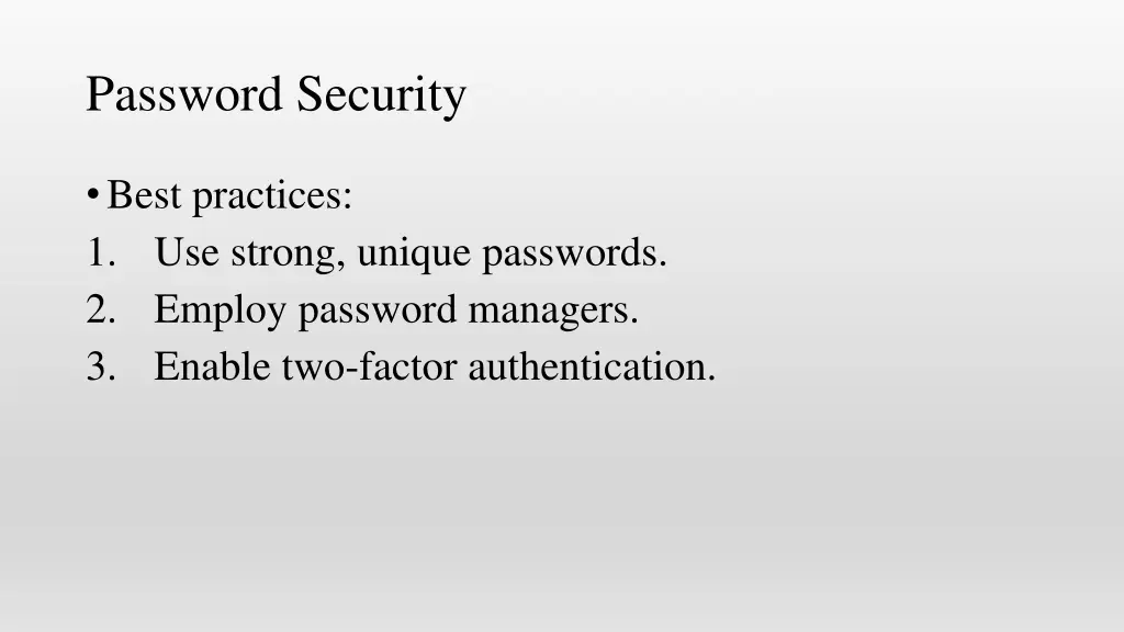 password security