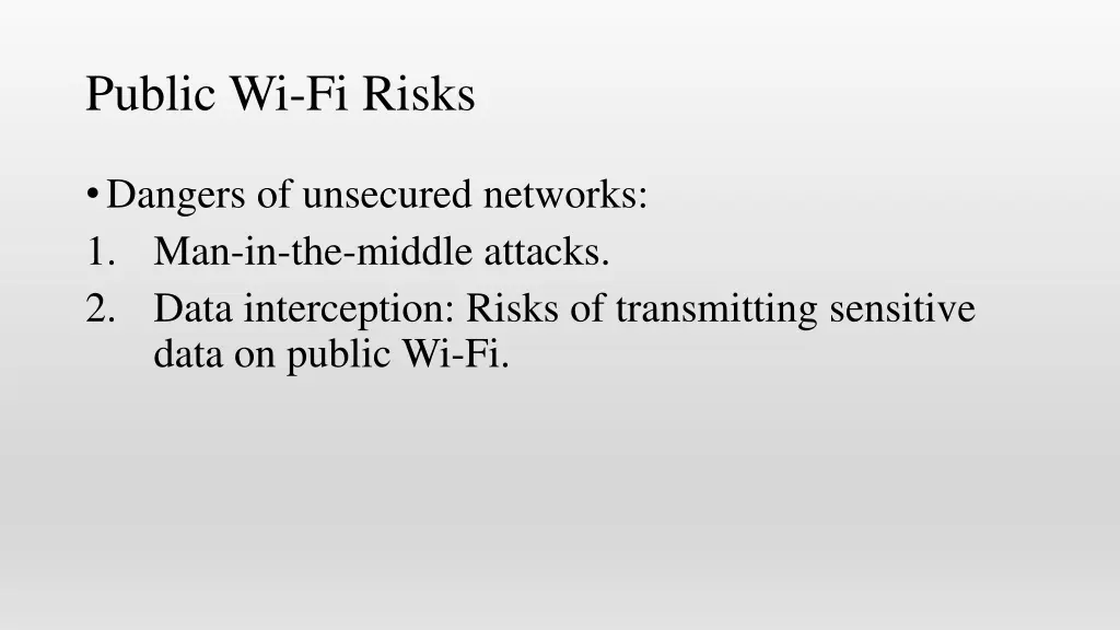 public wi fi risks