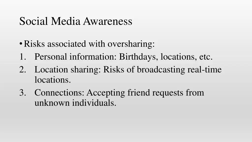 social media awareness