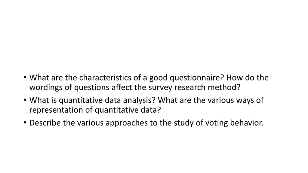 what are the characteristics of a good