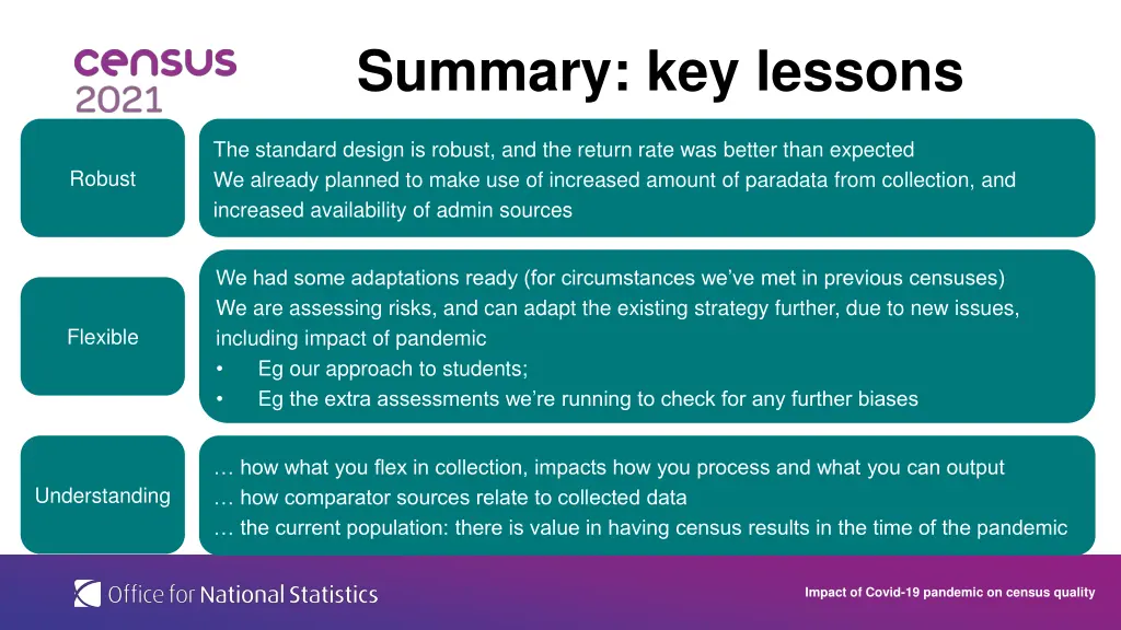 summary key lessons