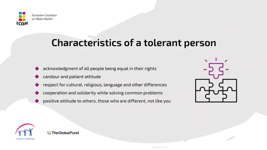 characteristics of a tolerant person