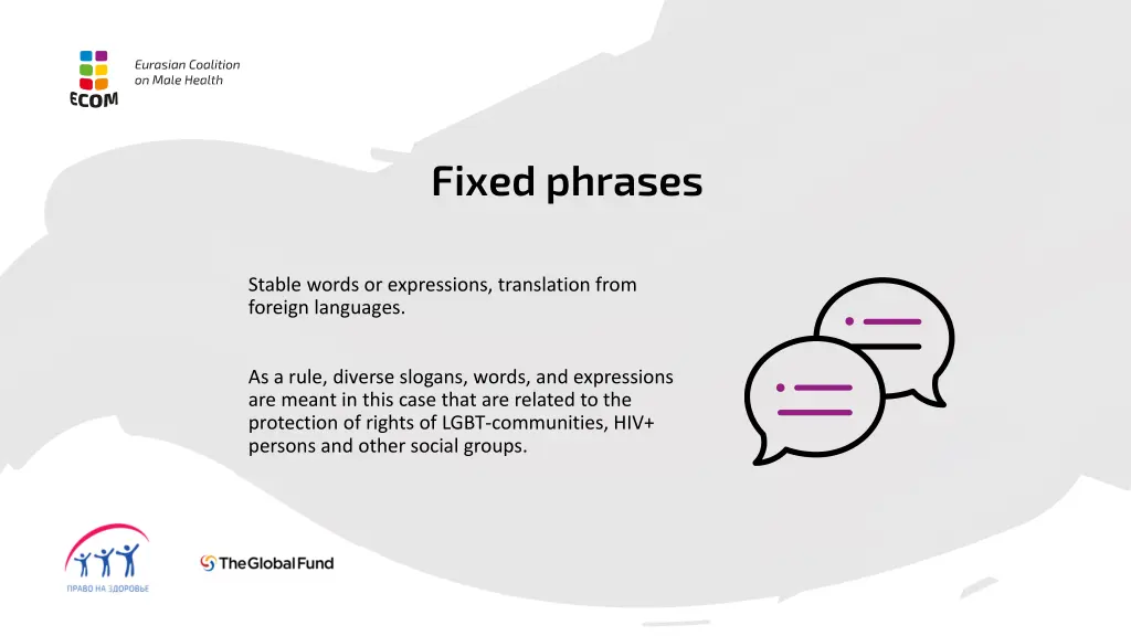 fixed phrases