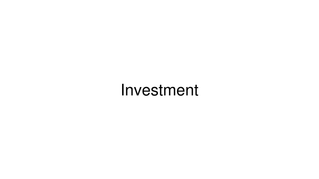 investment
