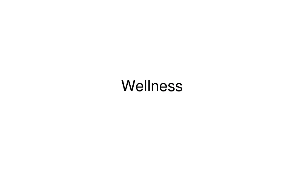 wellness