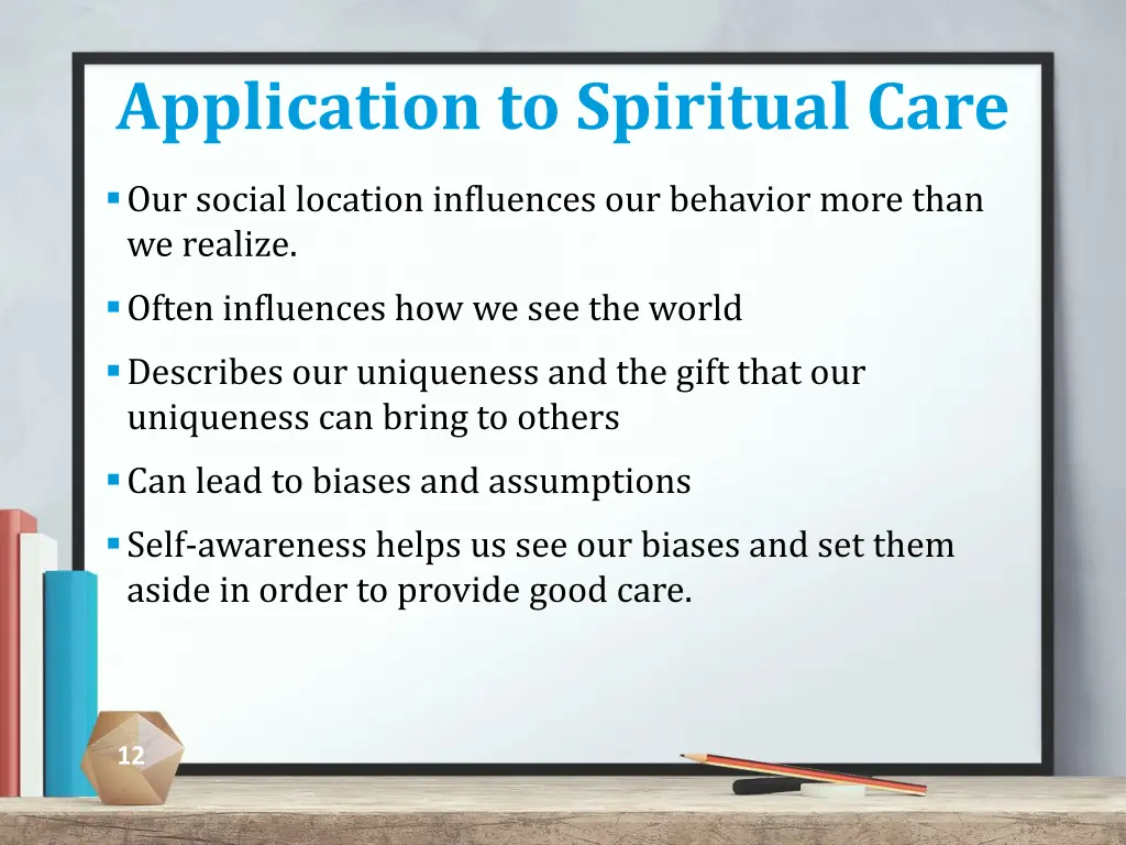 application to spiritual care