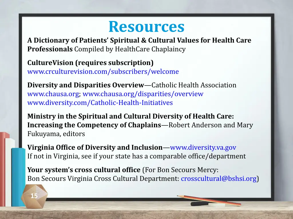 resources