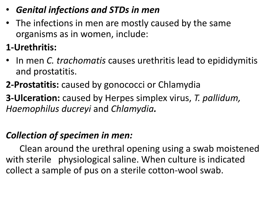 genital infections and stds in men the infections