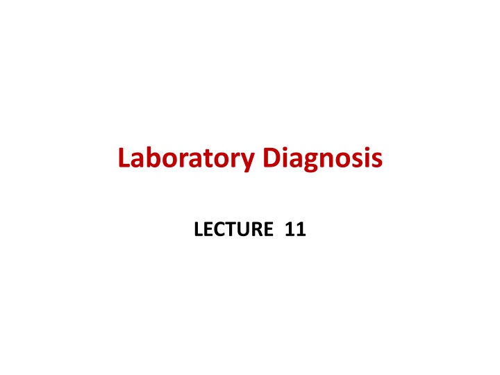 laboratory diagnosis