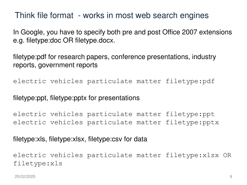 think file format works in most web search engines