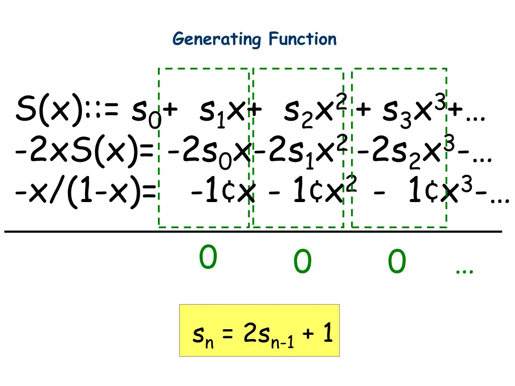generating function 1