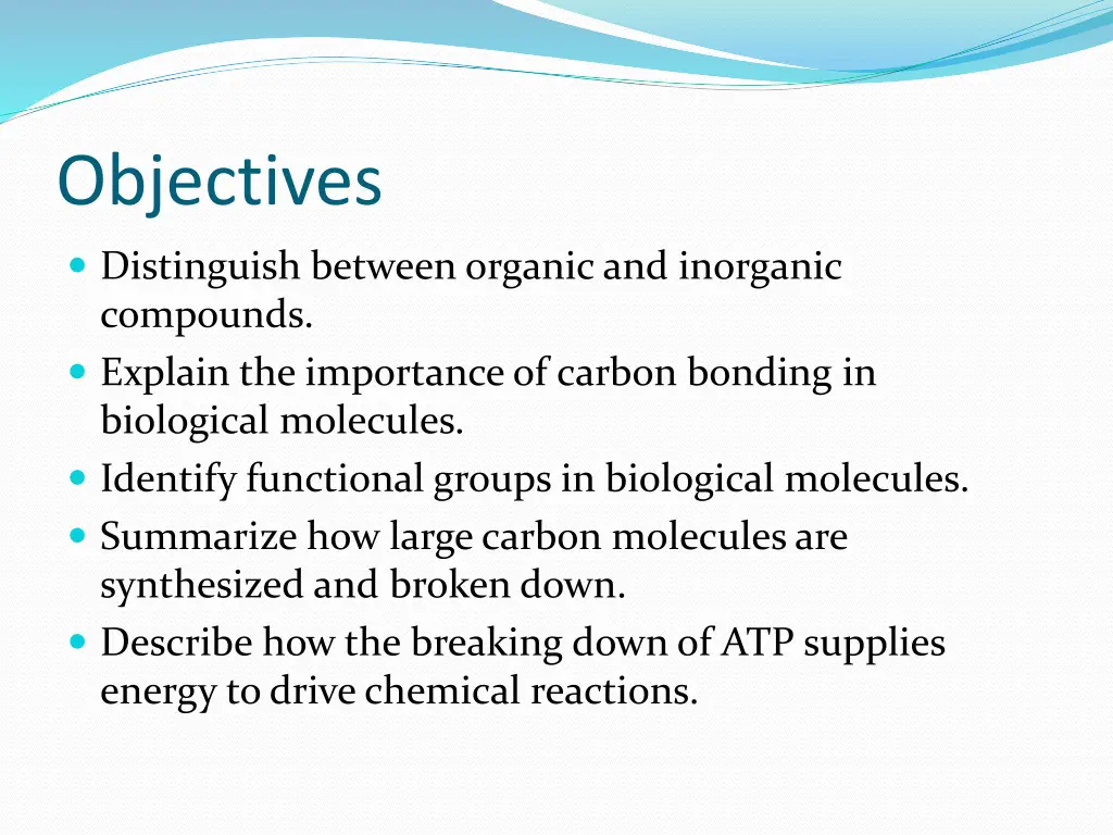objectives