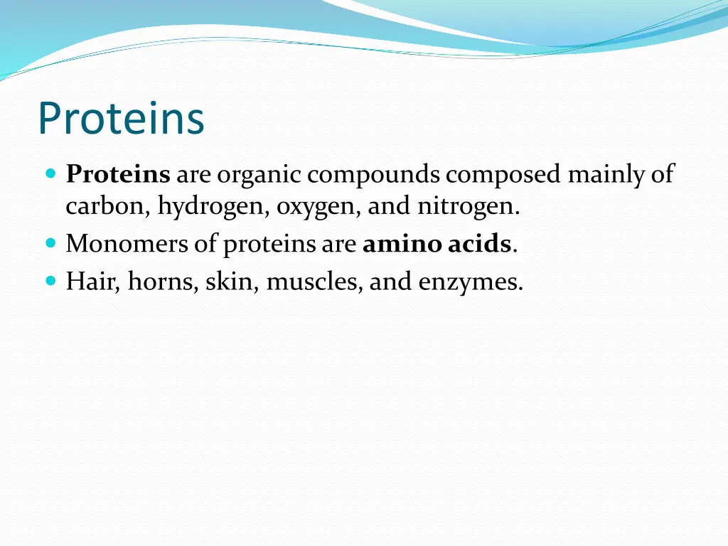proteins