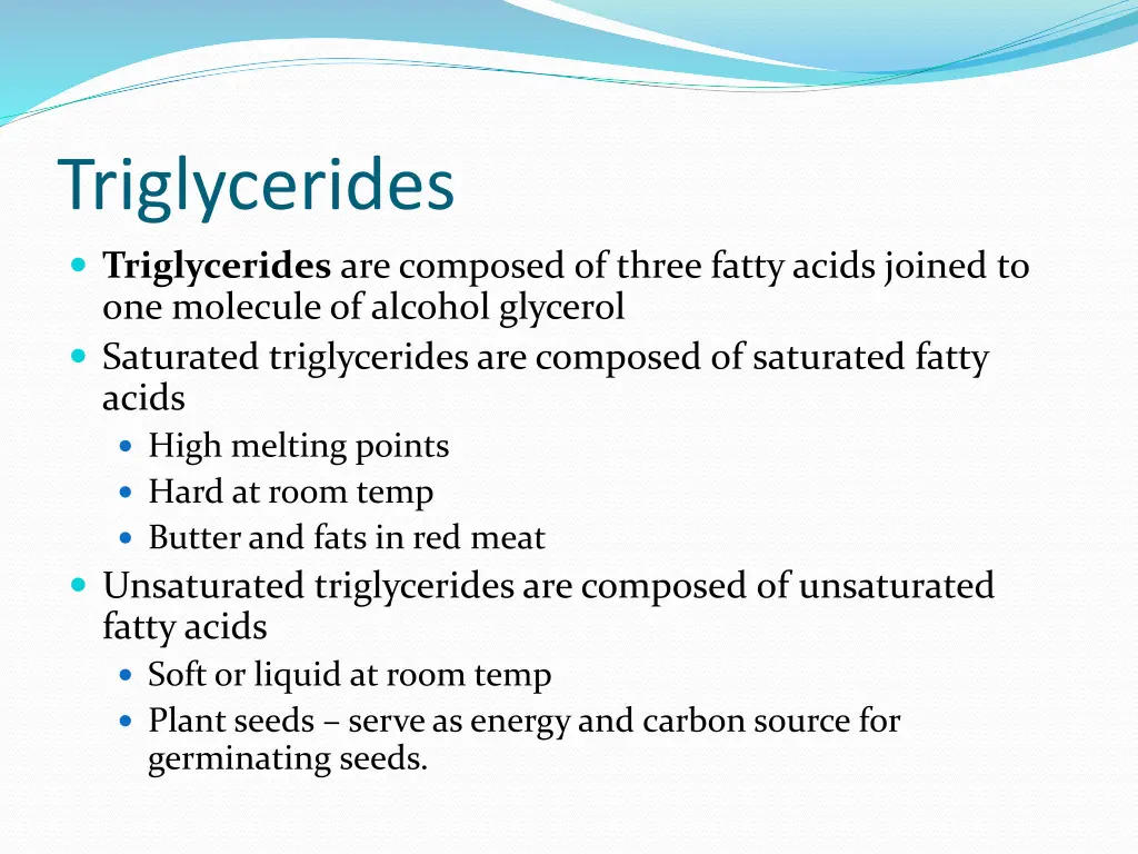 triglycerides