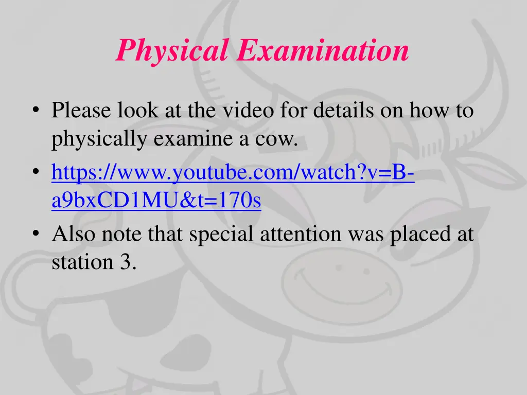 physical examination