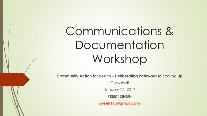communications documentation workshop