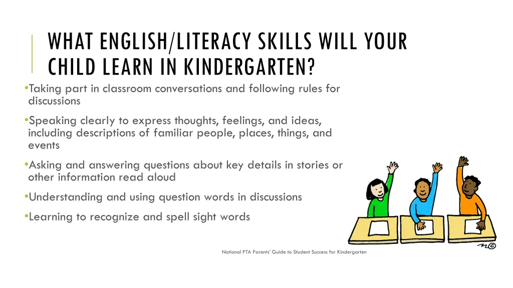 what english literacy skills will your child 1